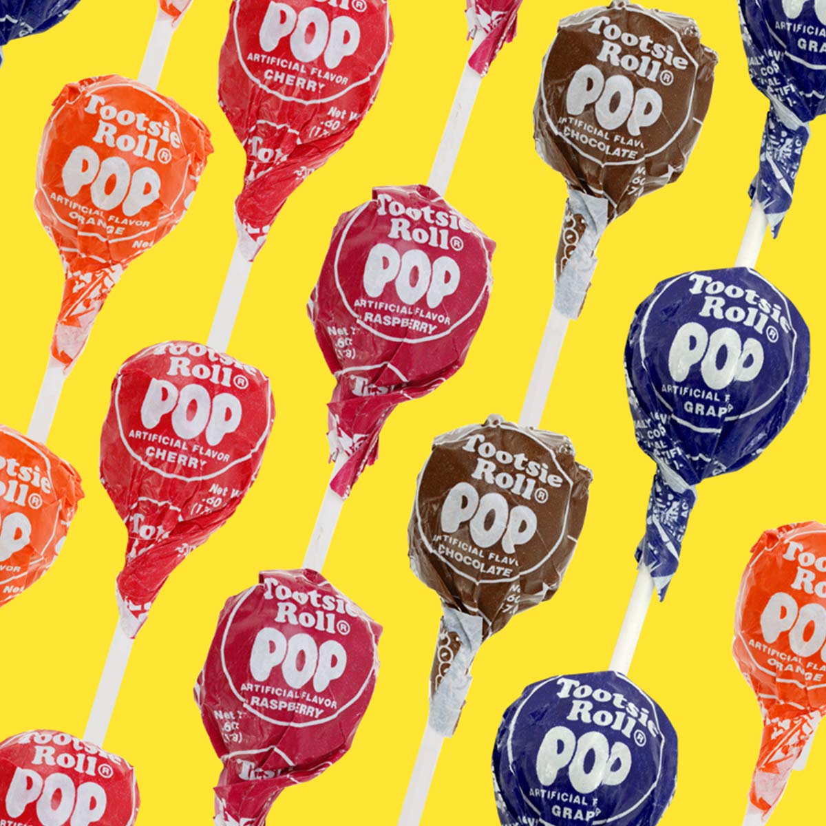 Tootsie Pops raspberry flavor shell, lively dessert topping.
