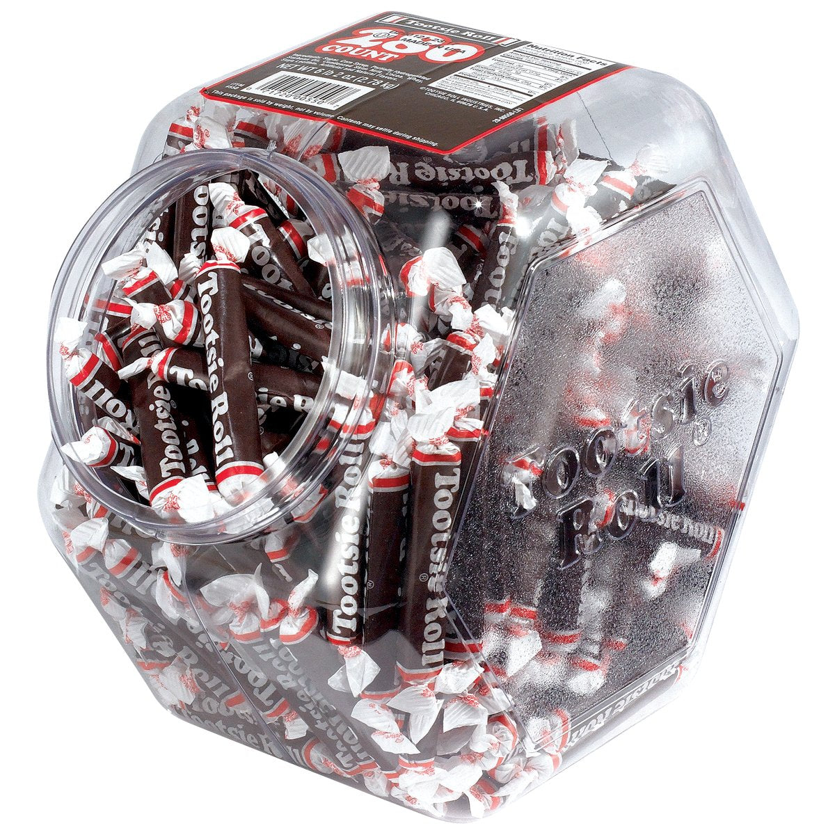 Tootsie Roll 280-count tub front view for office or party snacks