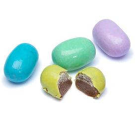 Tootsie Roll candy-coated eggs resealable bag close-up emphasizing freshness