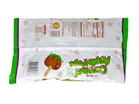 Tootsie Roll caramel apple pops on a fall party table, nostalgic treat