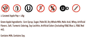 Tootsie Roll Caramel Apple Pops USA-made badge, underscoring quality and domestic production