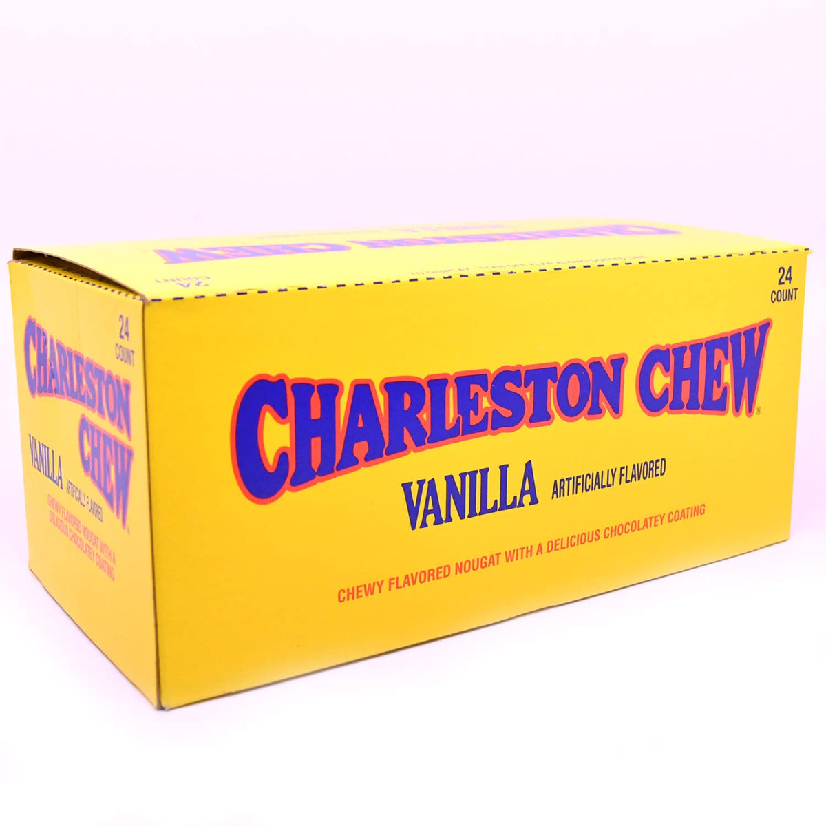 Kosher and gluten-free Charleston Chew vanilla bar option.