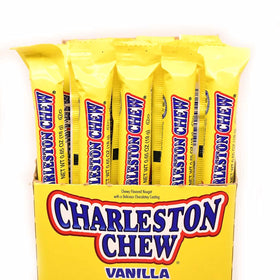 Tootsie Roll Charleston Chew vanilla bar wrapped, ready for snack on the go
