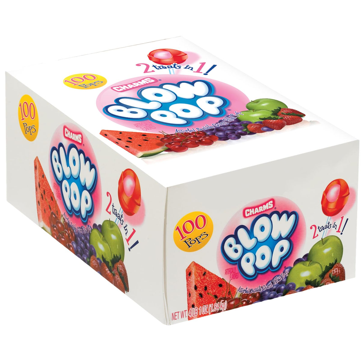 Tootsie Roll Charms Blow Pop assorted flavors box for family snacking