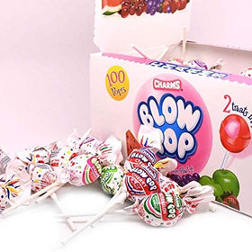 Tootsie Roll Charms Blow Pop fruit shell and gum center close-up