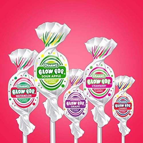 Tootsie Roll Charms Blow Pop individually wrapped lollipops for freshness