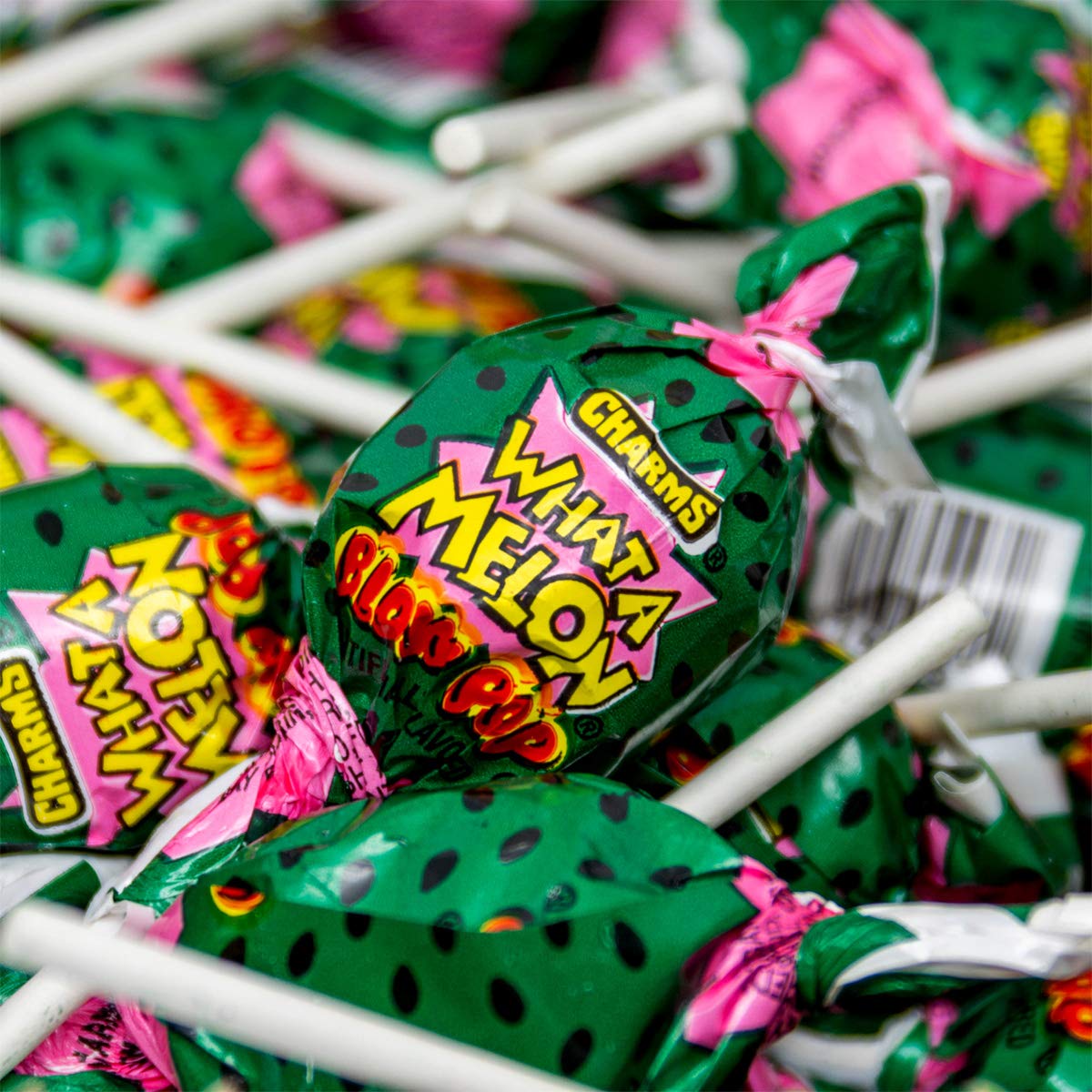 Tootsie Roll Charms Blow Pop What-A-Melon 48-count box, convenient bulk snack option