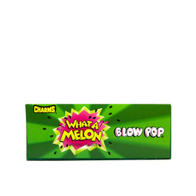 Tootsie Roll Charms Blow Pop What-A-Melon gum center visible through candy shell for tasting