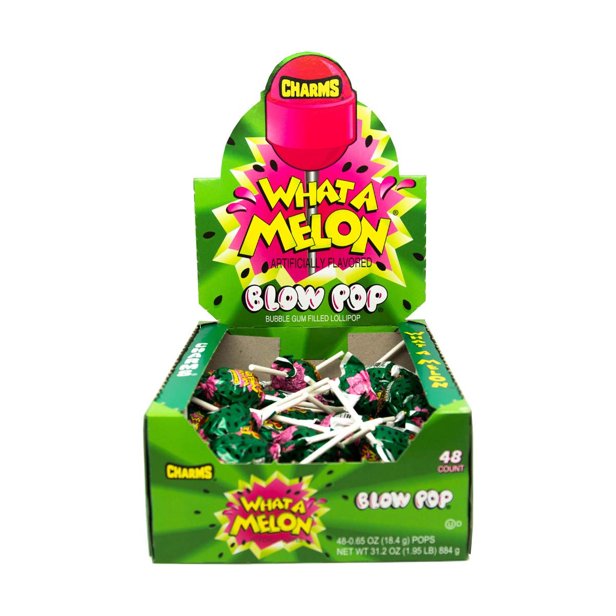 Tootsie Roll Charms Blow Pop What-A-Melon snack idea, great for classrooms and gatherings