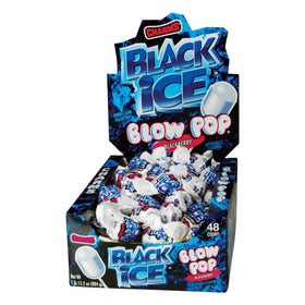 Tootsie Roll Charms Blow Pops Black Ice 48-count box for party snacks