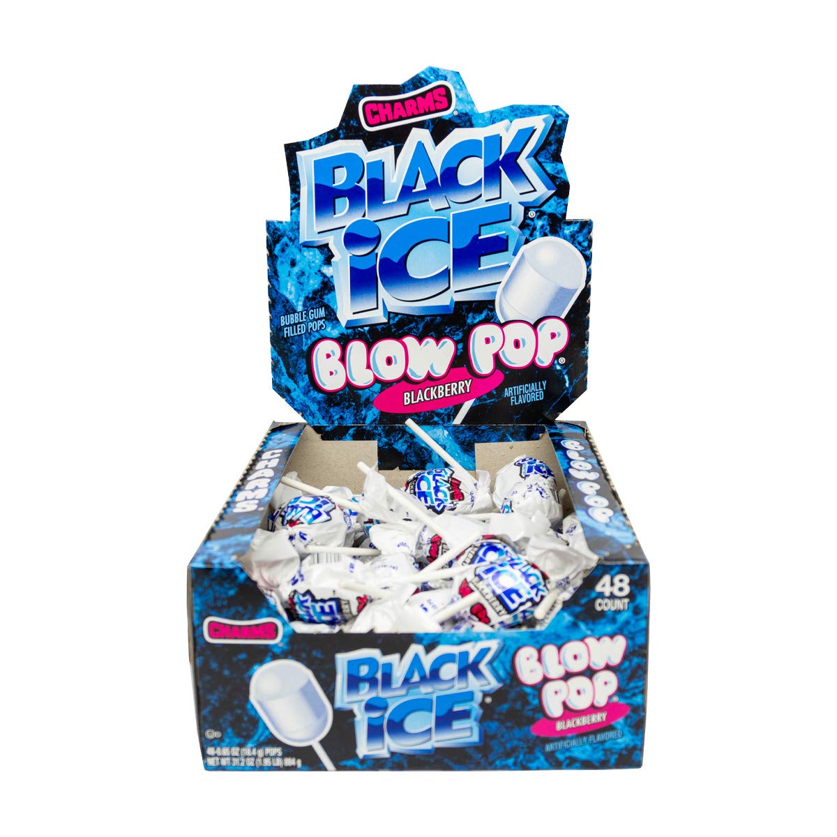 Tootsie Roll Charms Blow Pops Black Ice multi-pack display