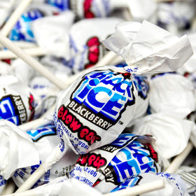 Tootsie Roll Charms Blow Pops Black Ice packaging displays box