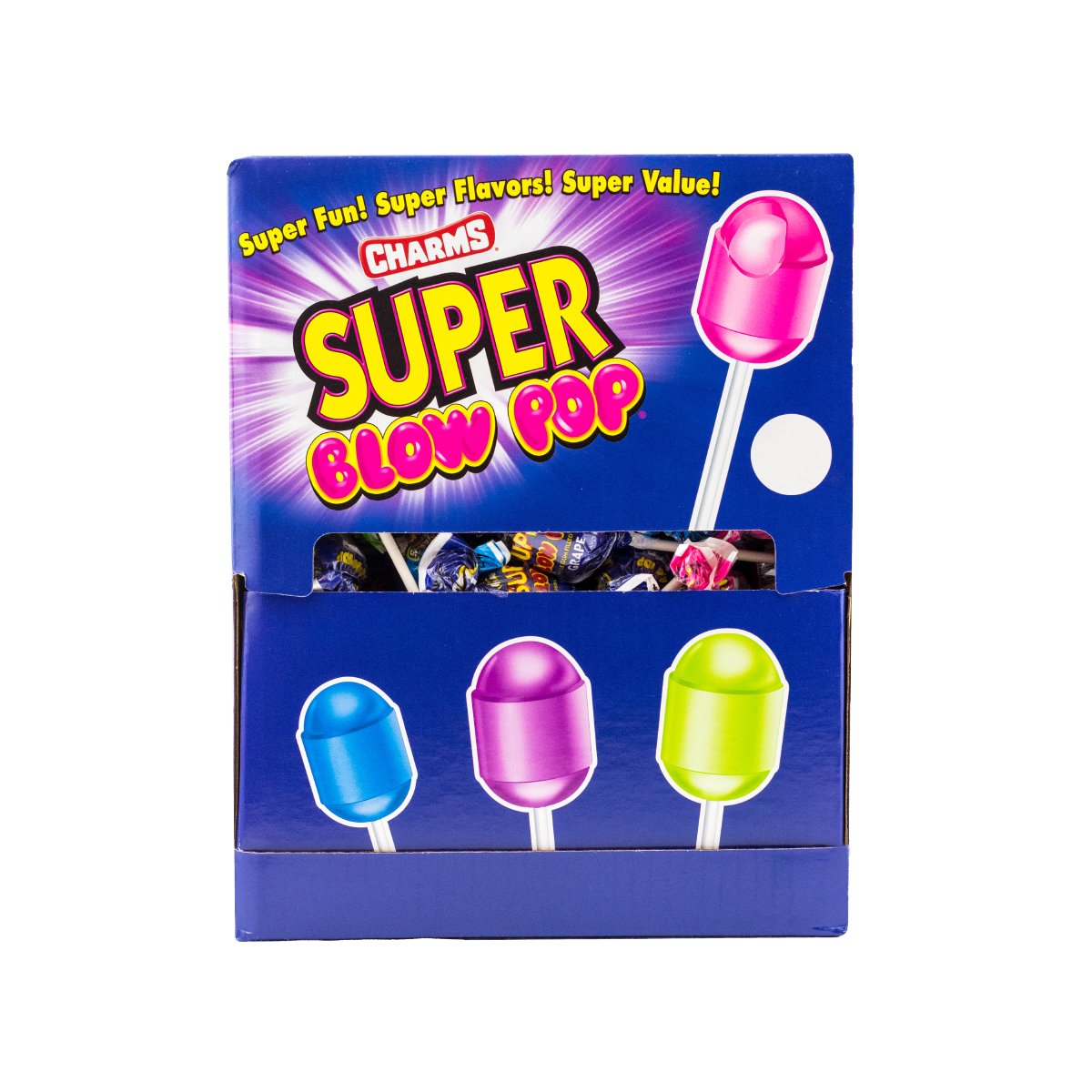Tootsie Roll Charms Blow Pops individually wrapped candies stay fresh until enjoyed