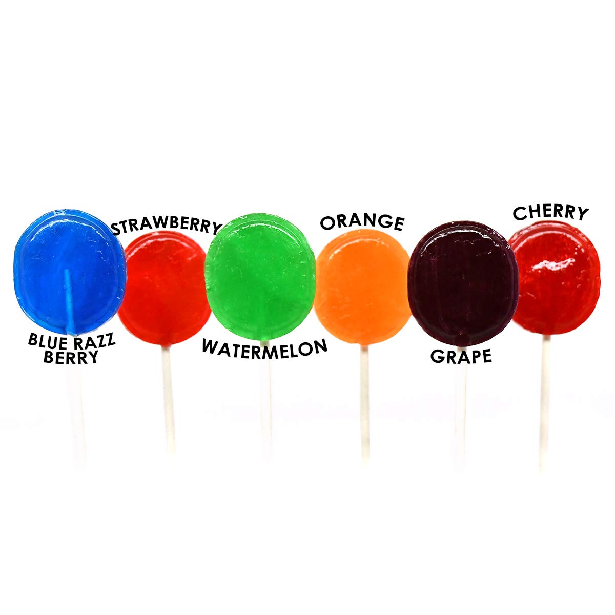 Tootsie Roll Charms Sweet Pops close-up of assorted fruit flavors.