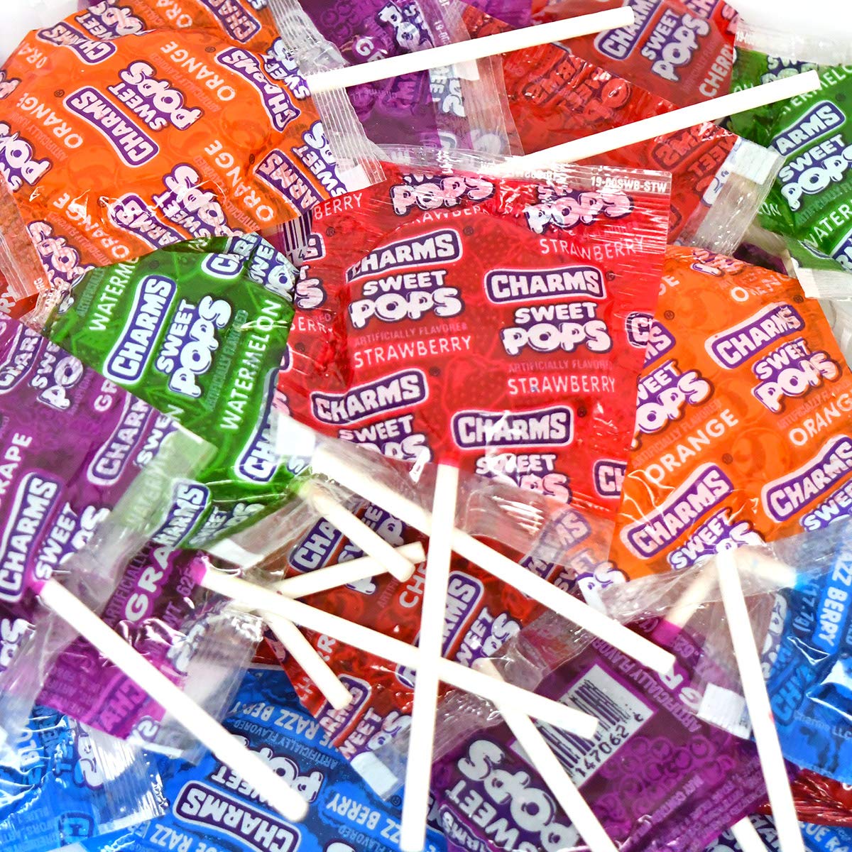 Tootsie Roll Charms Sweet Pops on-the-go pack in a lunchbox.