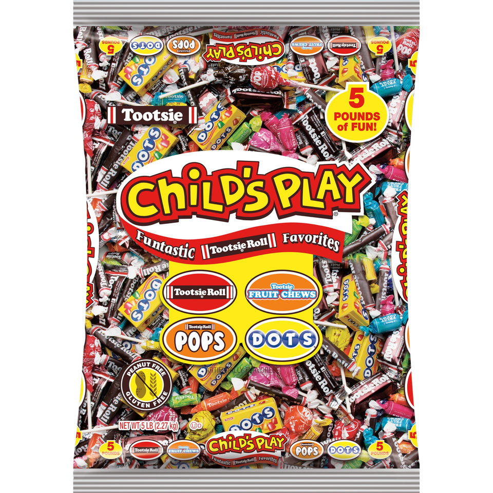 Tootsie Roll Child's Play candy favorites packaging ready for sharing at parties