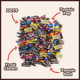Tootsie Dots fruity chews in assorted flavors for snacks and gatherings