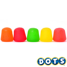Tootsie Roll DOTS gluten-free packaging, suitable for gluten-free snacking.