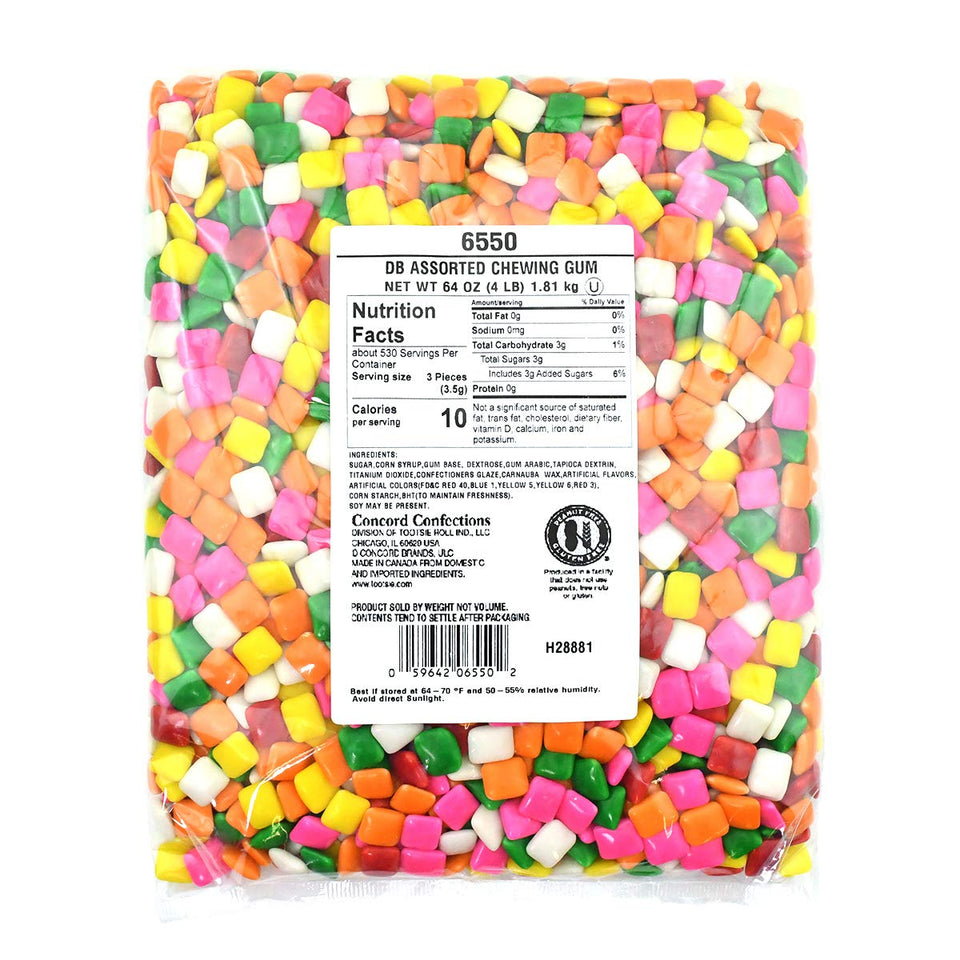 Tootsie Roll Dubble Bubble 64oz bulk bag for easy candy buffets