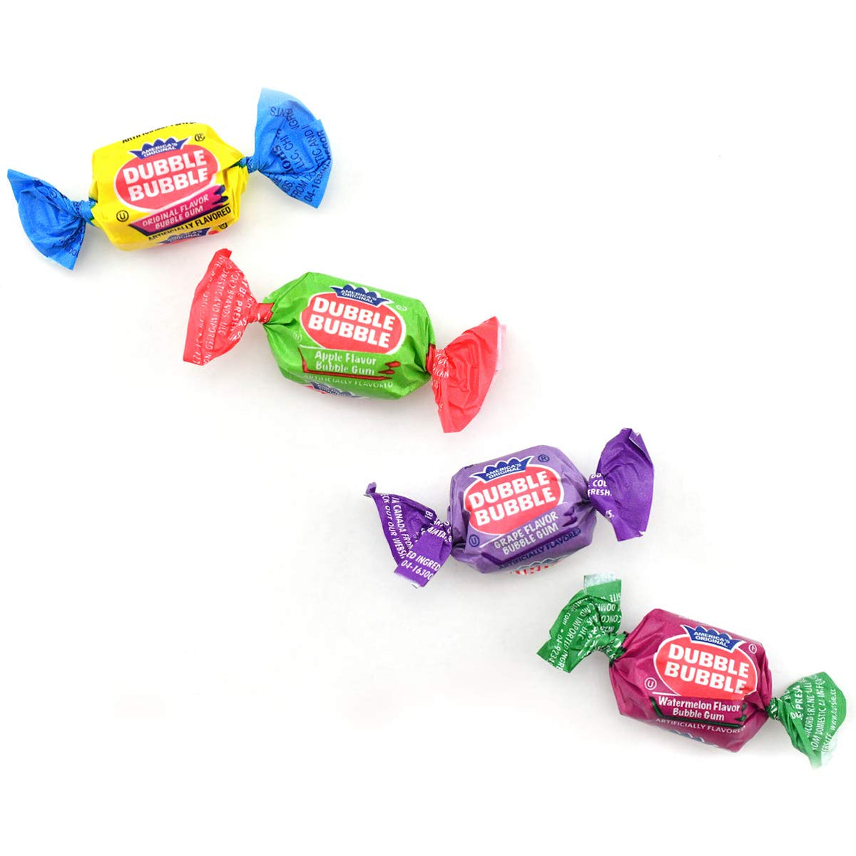 Tootsie Roll Dubble Bubble flavors collection, vibrant variety for shared snacking.