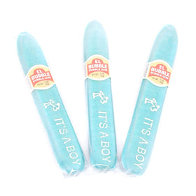 Tootsie Roll Dubble Bubble It's a Boy blue-wrapped cigar, perfect for passing at parties.
