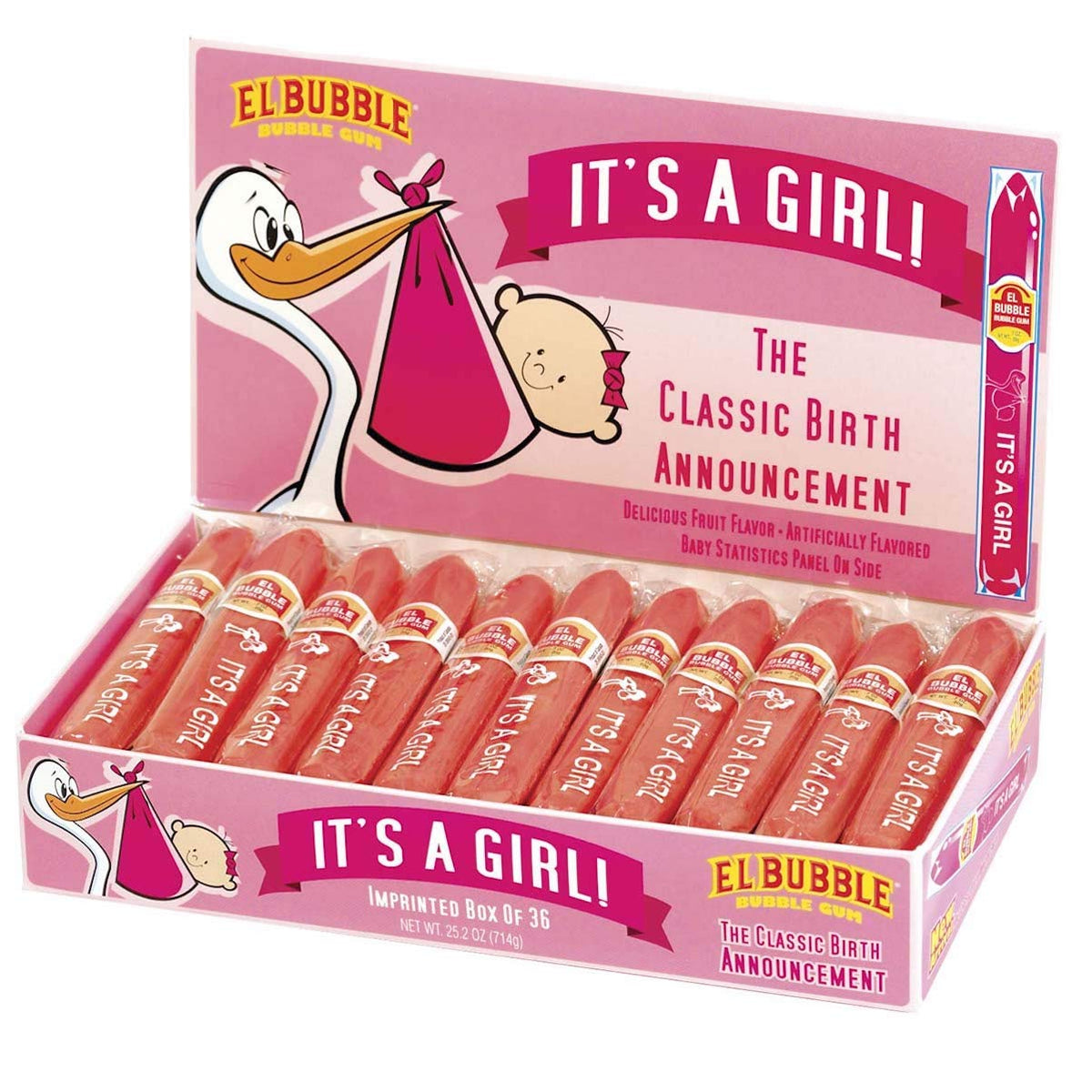 Tootsie Roll Dubble Bubble It's A Girl cigars pack for celebrations