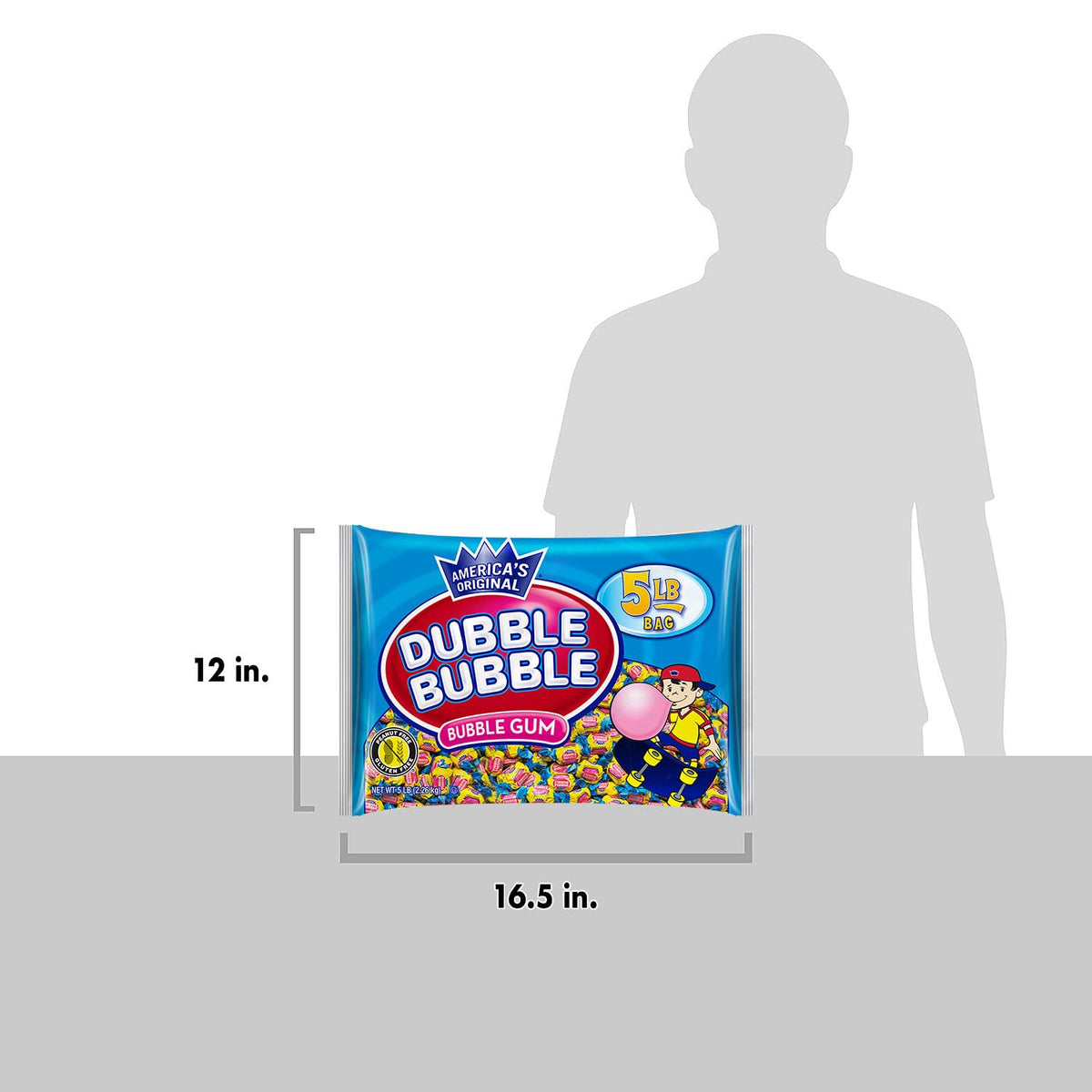 Retro bulk bag showcases classic twist-wrap gum for events, gifts, and stocking stuffers.