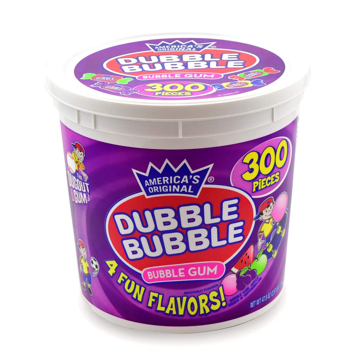 Tootsie Roll Dubble Bubble tub full view, ideal for parties and bulk sharing.