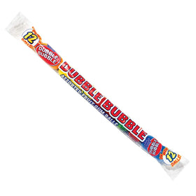 Tootsie Roll Dubble Bubble tubes show 12 gumballs per tube, convenient
