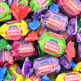 Tootsie Roll Dubble Bubble watermelon-flavor gum, bright packaging for fruity fun on the go.