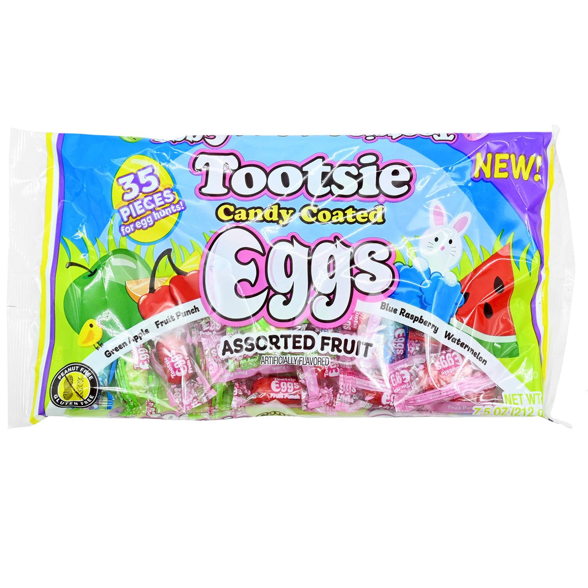 Tootsie Roll Easter Eggs in festive wrappers, perfect spring snacking and Easter baskets.