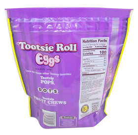 Tootsie Roll eggs candy-coated, individually wrapped for easy sharing