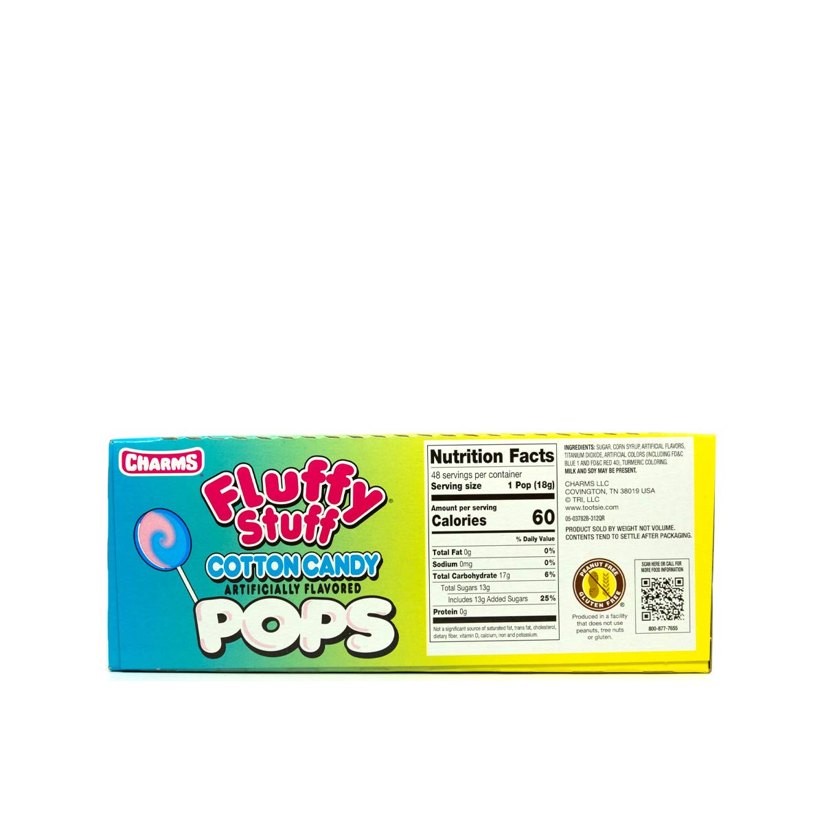 Tootsie Roll Fluffy Stuff pops in gift bag, great for party favors.