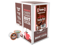 Tootsie Roll cocoa pods compatible with Keurig 2.0 brewers for easy cups