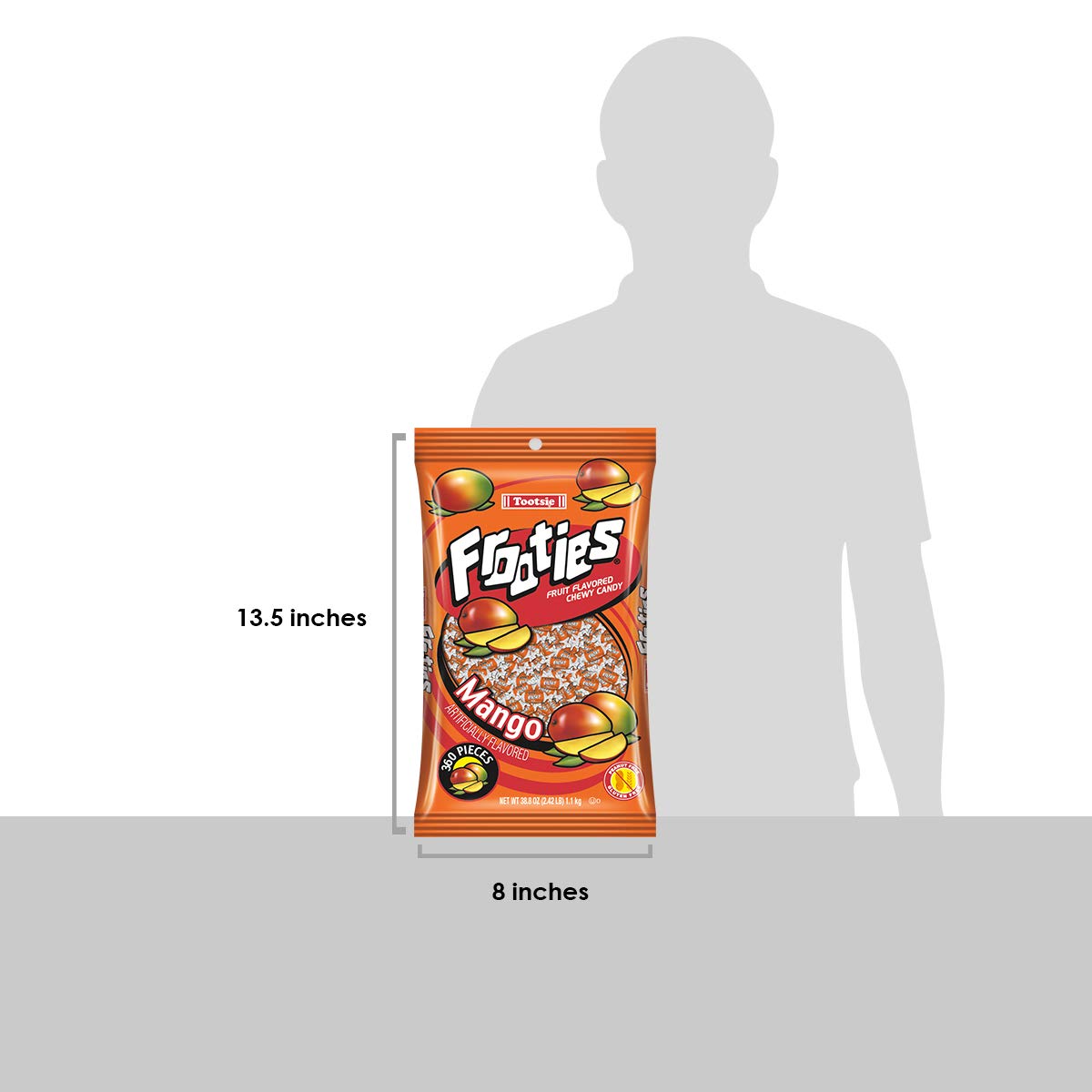 360-piece Mango Frooties bag emphasizes value
