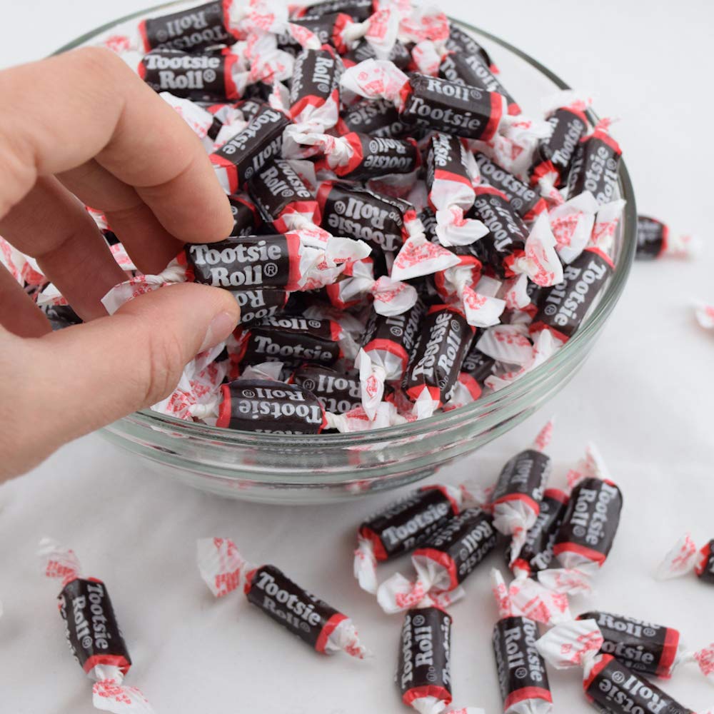 Tootsie Roll Midgees party setup with colorful candy display.