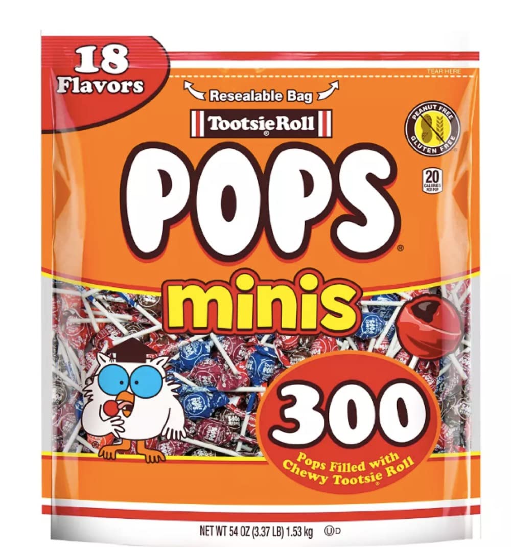 Tootsie Roll Mini Pops bulk bag reveals 300 assorted flavors for parties and events