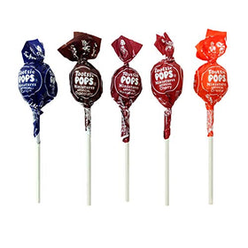 Tootsie Roll Pops Minis assorted flavors display, ideal for celebrations and giveaways.