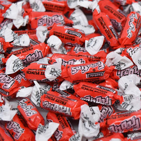 Tootsie Roll Red Frooties fruit punch wrappers, gluten-free and peanut-free.