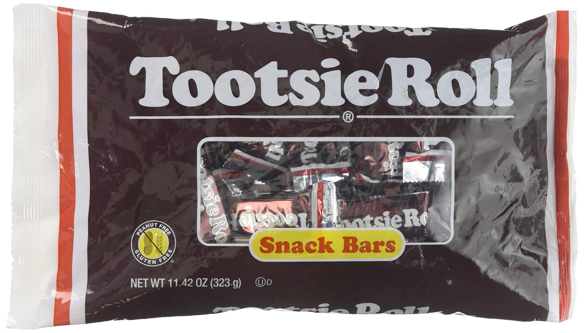 Tootsie Roll Snack Bars package image, 11.42 oz, perfect for sharing and on-the-go snacking.