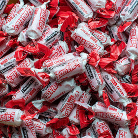 Chewy texture of Tootsie Roll Sour Frooties Sour Cherry