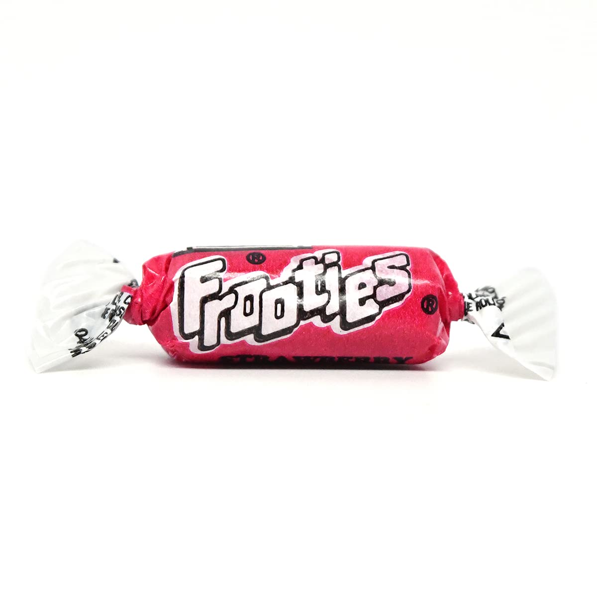 Tootsie Roll Strawberry Frooties 360-pack bag side shows 360 pieces for easy budget-friendly sharing.