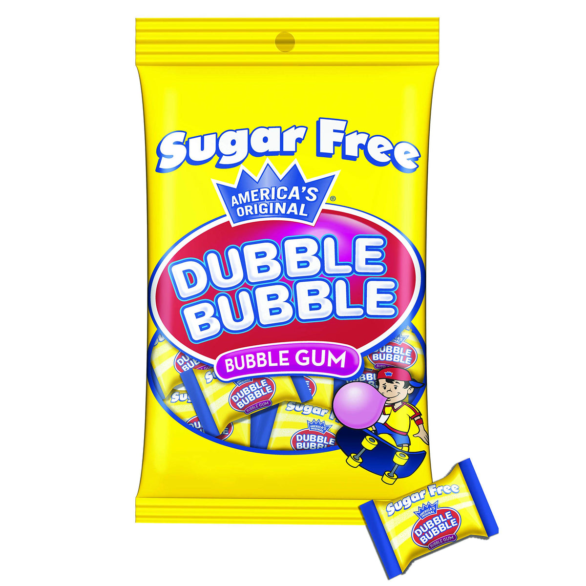 Tootsie Roll Sugar Free Dubble Bubble 12-pack display ready for sharing at events
