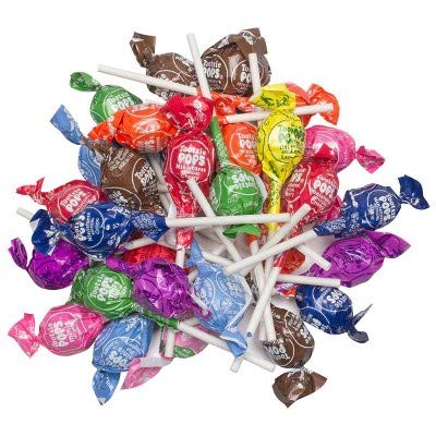 Tootsie Pops Minis multi-flavor display suitable for parties and events.
