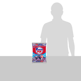Tootsie Roll Tutsi Pop pack shot in hand, a portable cherry treat for on-the-go snacking.