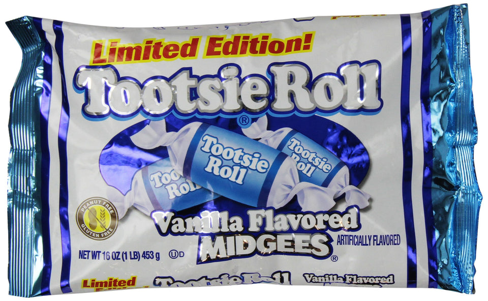 Tootsie Roll Vanilla Midgees 2-pack packaging, ideal for sharing and snacking
