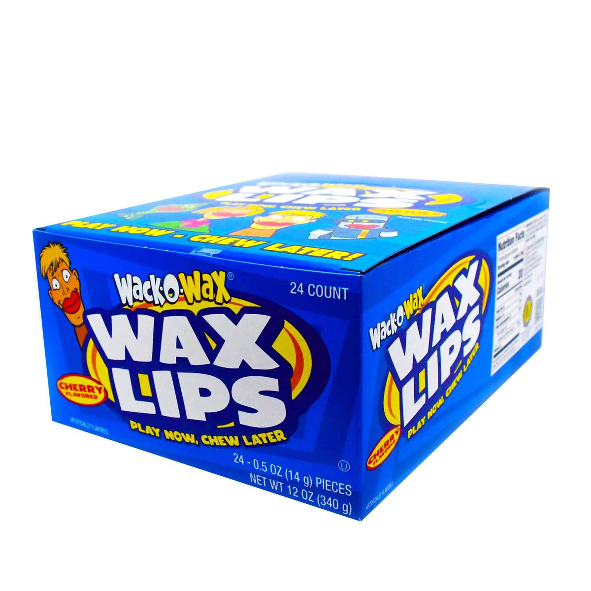 Tootsie Roll Wack-O-Wax Cherry Lips individually wrapped, convenient for sharing at events.