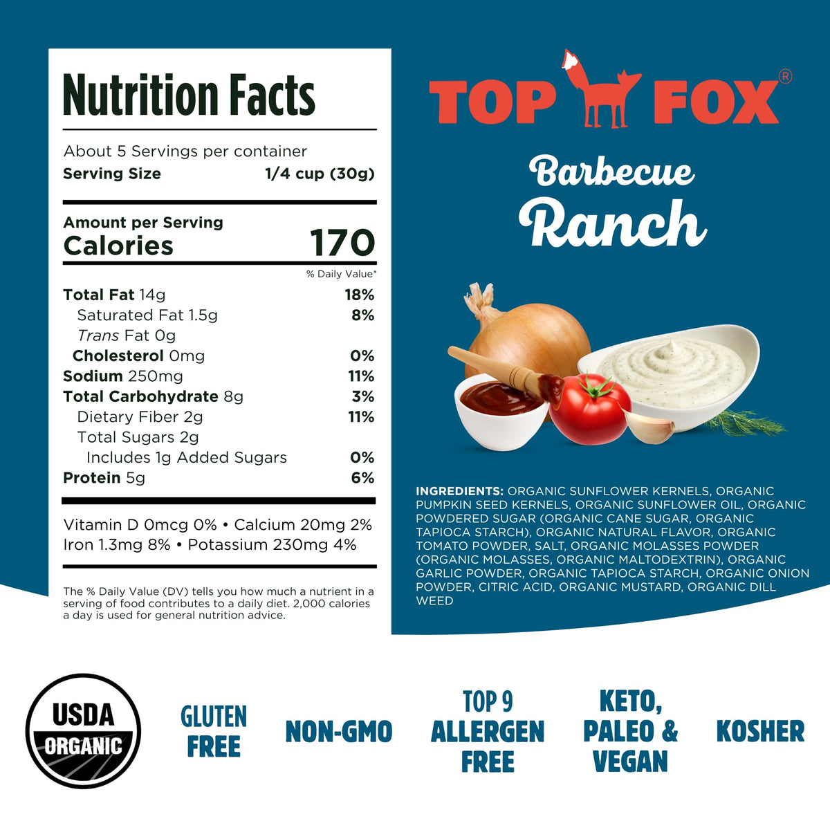 Top Fox keto-friendly seeds – low net carbs for clean eating.