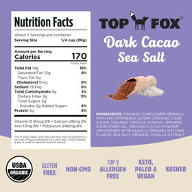 Top Fox organic USA-roasted seeds from sustainable farming practices