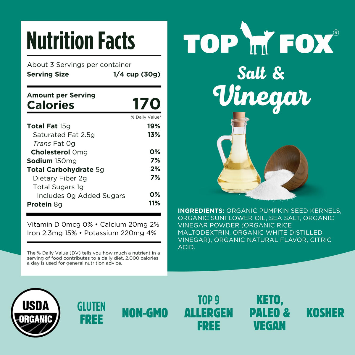 Top Fox pumpkin seeds in a desk setup for easy fueling